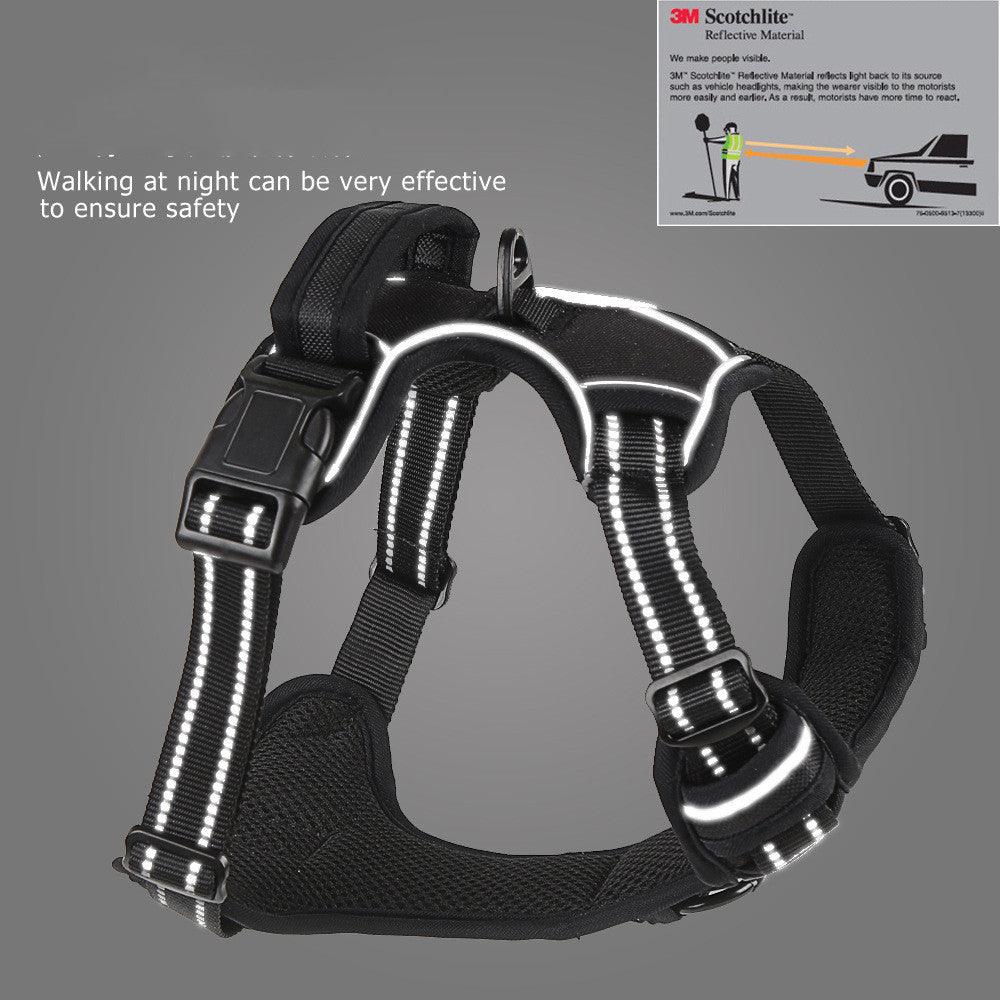 Dog Harness No Pull Breathable Reflective Pet Harness Vest - Dog Hugs Cat