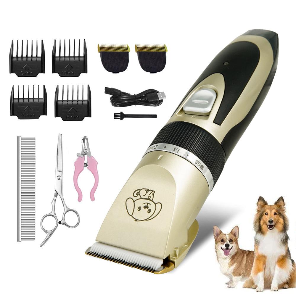 Professional Pet Dog Hair Trimmer Animal Grooming Clippers Cat Cutter Machine Shaver - Dog Hugs Cat