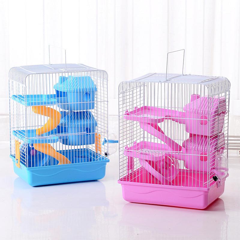 Three-Storey Hamster Cage Luxury Villa - Dog Hugs Cat