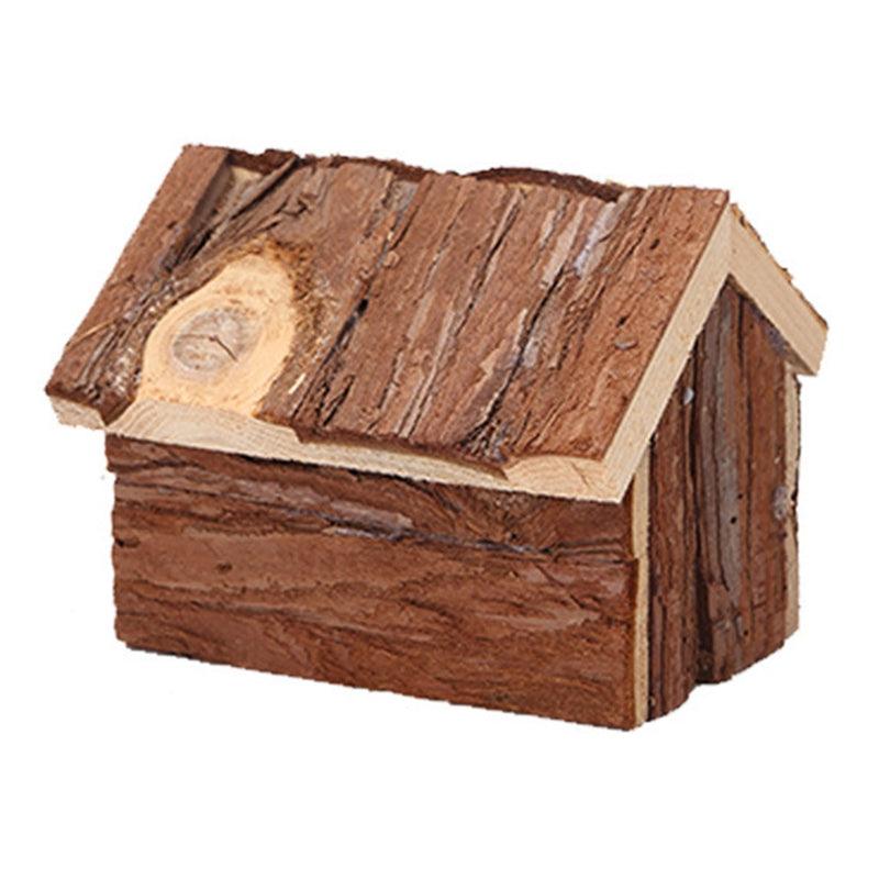 Skimmed Fir With Bark Hamster House Shelter Supplies - Dog Hugs Cat