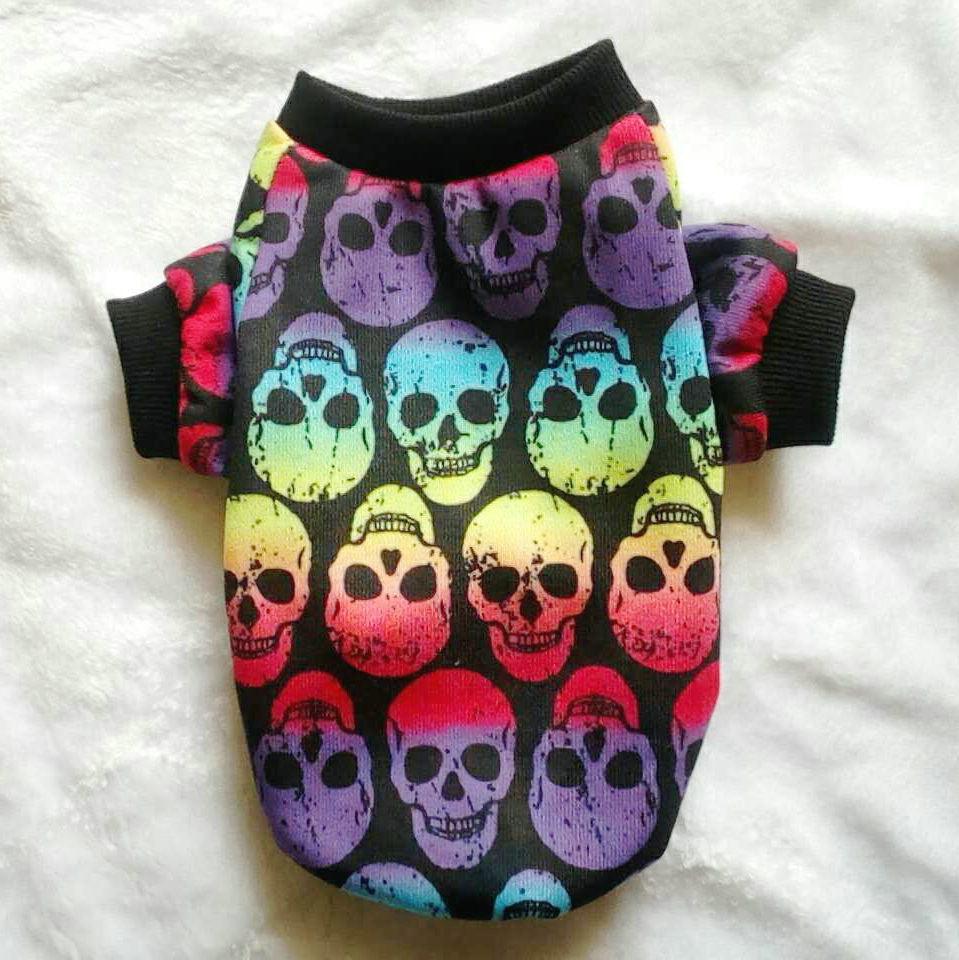 Pet Clothes Skull Halloween Supplies - Dog Hugs Cat