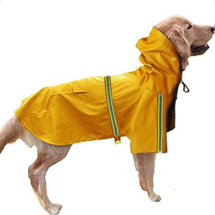 Spring And Summer New Dog Raincoat Waterproof Cape Dog Reflective Raincoat Large Dog Raincoat - Dog Hugs Cat