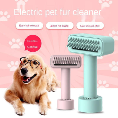 Wireless Electric Pet Comb Remove Fleas Dog Grooming Fur Cleaning Comb - Dog Hugs Cat