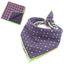 Plaid Double Sided Cotton Pet Scarf - Dog Hugs Cat