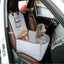 Retro Dual-Purpose Pet Car Mat Front Seat Cushion - Dog Hugs Cat