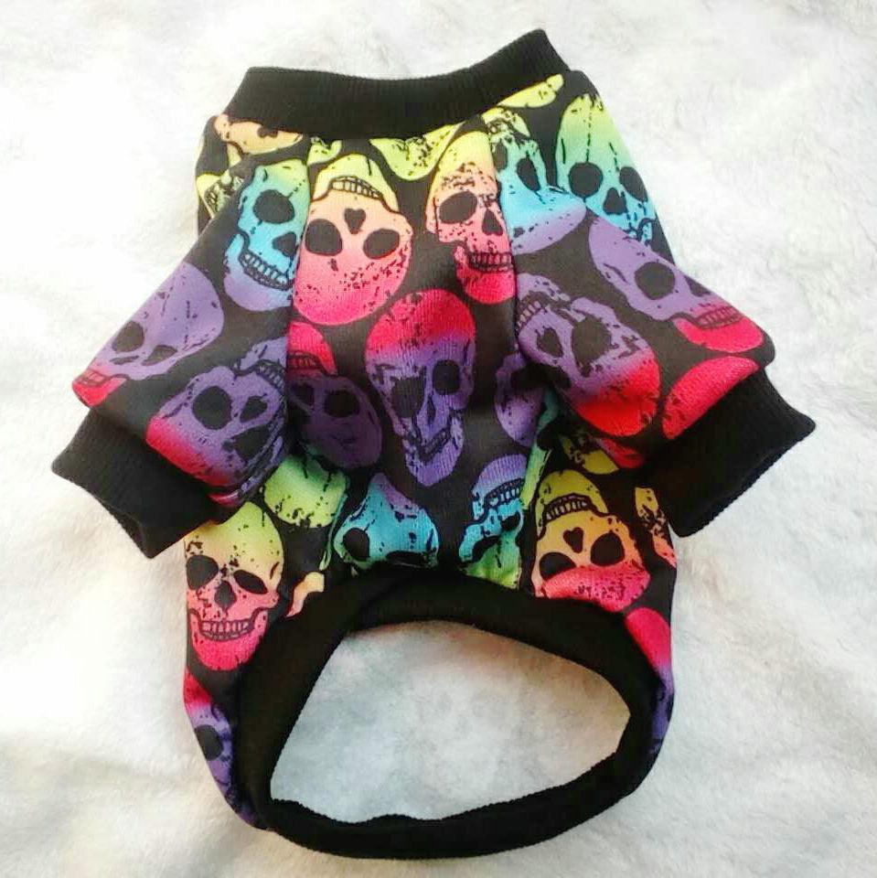 Pet Clothes Skull Halloween Supplies - Dog Hugs Cat