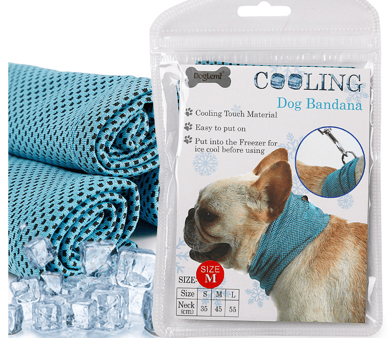 New Instant Cooling Pet Bandana Dog Scarf Summer Cooling Towel Wrap Dog Collar - Dog Hugs Cat