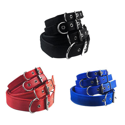 Nylon Foam Leather Pet Collar Collar 3 Color Dog Collar Sponge Pet Supplies Traction - Dog Hugs Cat