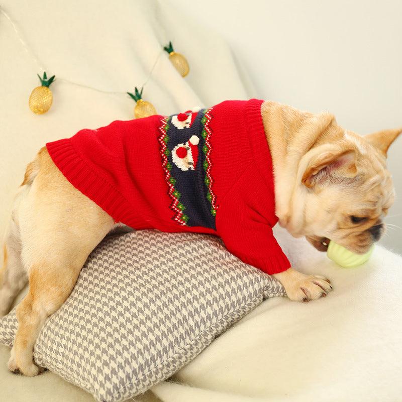 Pet Christmas Sweater - Dog Hugs Cat