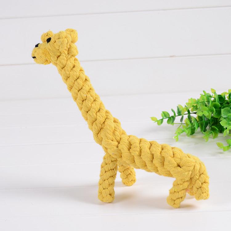 Pet Cotton Rope Pet Toy Small Dog Bite Giraffe New Puppy Toys Wholesale - Dog Hugs Cat