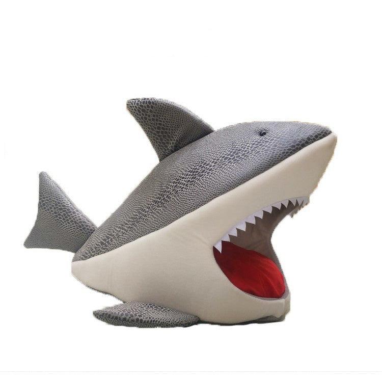 Shark Shape Pet Kennel Kennel Cat Kennel Dog Bed - Dog Hugs Cat