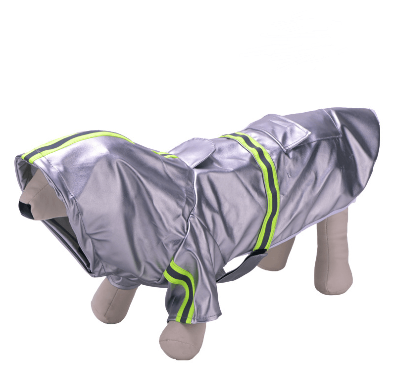 Dog Clothes Reflective Cloak Medium And Large Windproof Outdoor Jacket - Dog Hugs Cat