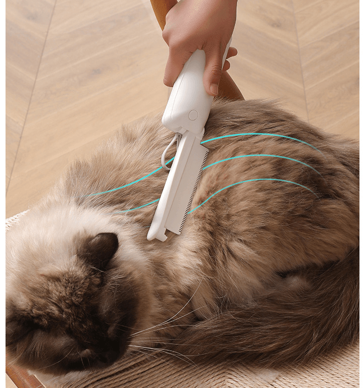 Pet Groomer Pet Hair Removal Brush Cat Grooming Brush Dog Cat Massage Epilator To Remove Floating Hair Cat Hair Dog Pet Supplies - Dog Hugs Cat