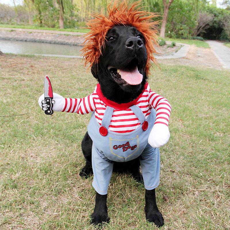 Halloween Pet Costume Adjustable Dog Cosplay Costume - Dog Hugs Cat