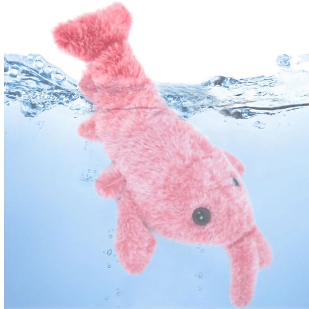 Pet Toys Electric Jumping Shrimp Usb Charging Simulation Lobster Funny Cat Plush Pets Toy - Dog Hugs Cat