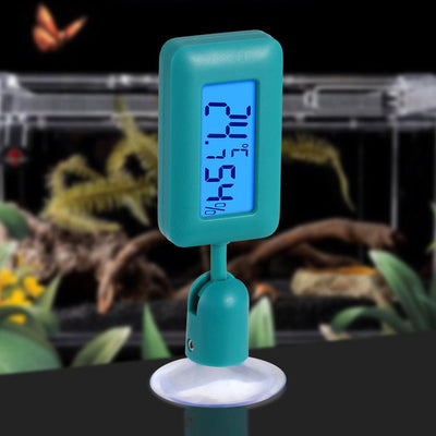 Mini Reptile Thermometer Glow-In-The-Dark Large Suction Cup - Dog Hugs Cat