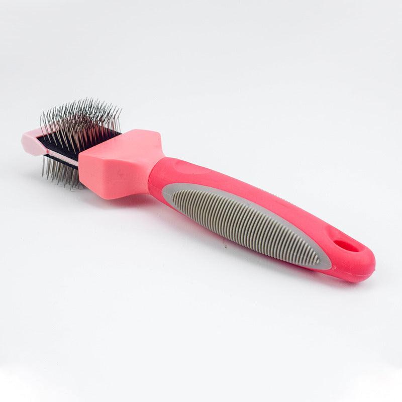 Pet Self Cleaning Hair Brush Cleaning Pets Supplies Cat Double Sided Soft Comb - Dog Hugs Cat