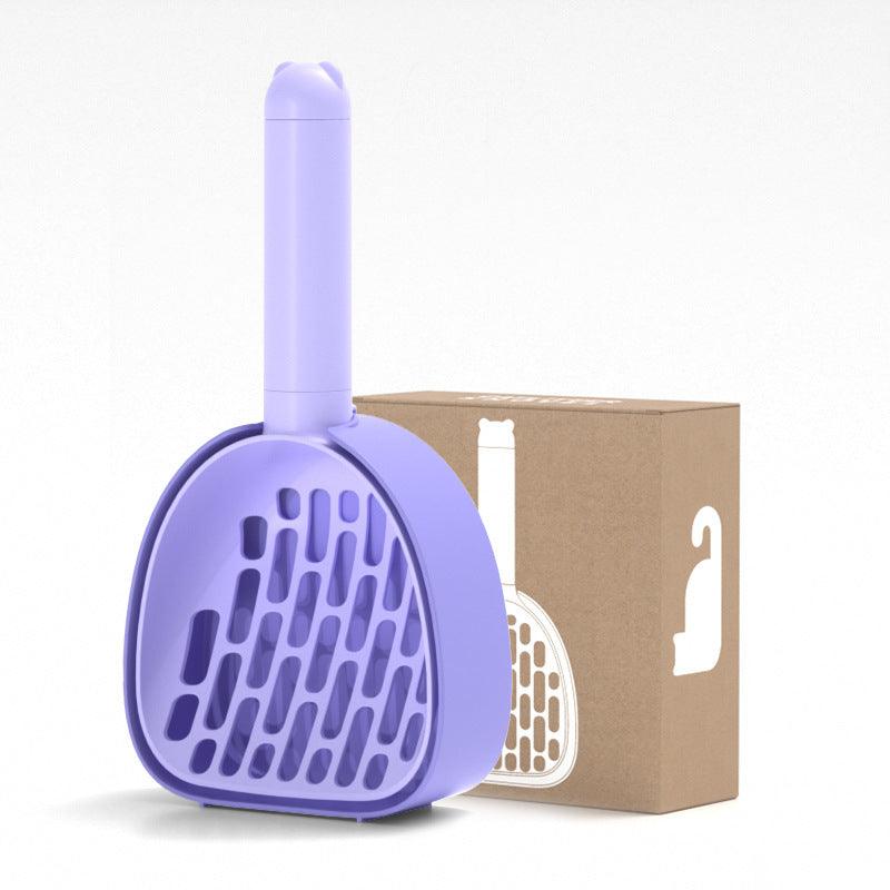 Cat Litter Shovel Plastic Cats Poop Scoop With Base Pet Cleanning Tool Cat Toilet Products Durable Litter Box Cleaner Shovel - Dog Hugs Cat