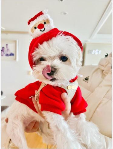 Pet Sports Fashion Christmas Day Clothing - Dog Hugs Cat