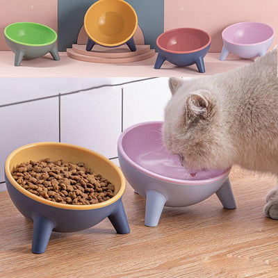 Cat Dog Bowl With Stand Pet Feeding Food Bowls Dogs Bunny Rabbit Nordic Color Feeder Product Supplies Pet Accessories - Dog Hugs Cat