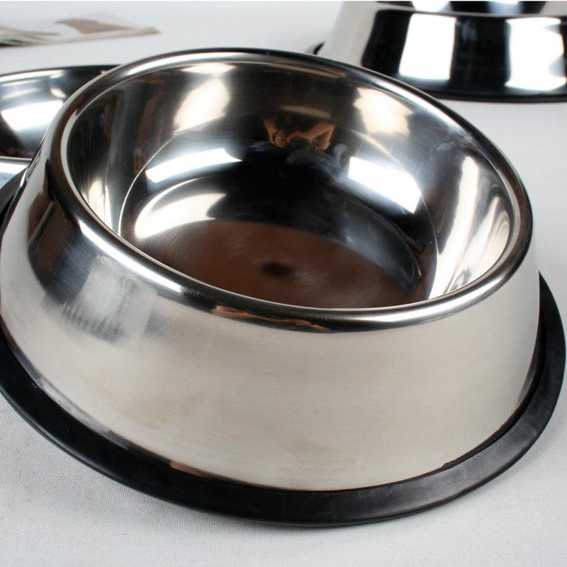 Classic Stainless Steel Bowls - Dog Hugs Cat