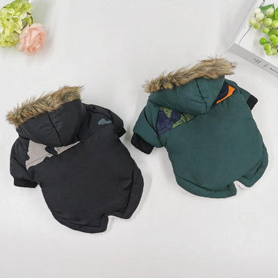 Dog Clothes Winter Thickened Warmth Cotton Pet Dogs Coat Jacket - Dog Hugs Cat