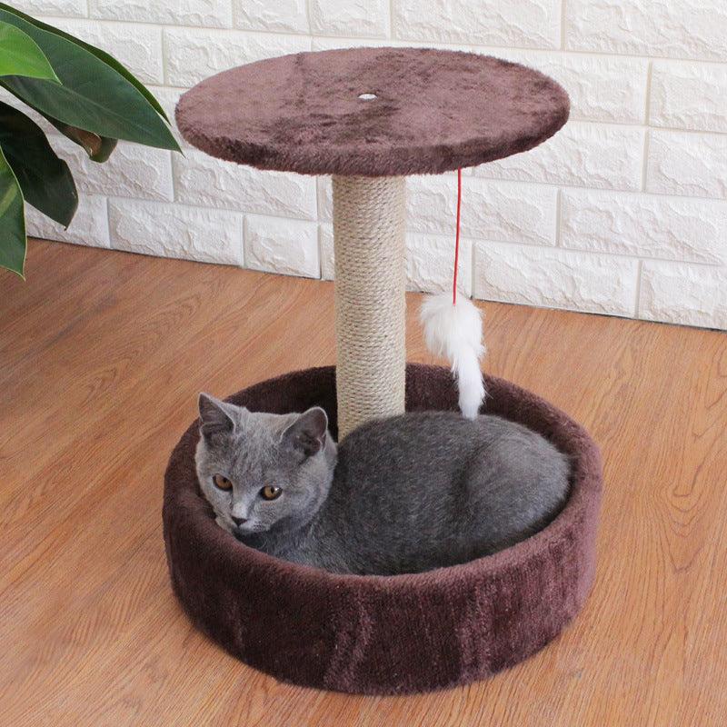 Cat Tree Small Sisal Toy Jumping Platform Four Seasons Cat House - Dog Hugs Cat