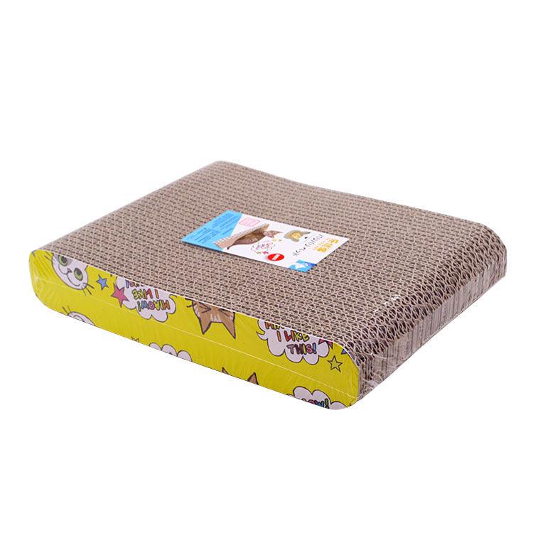 Pet Cat Kitten Scratch Scratcher Pad Seize Catch Board Mat Catnip Bed S Shape - Dog Hugs Cat