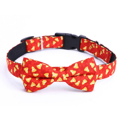 Christmas Pet Collar Medium And Large Dog Bow Collar - Dog Hugs Cat