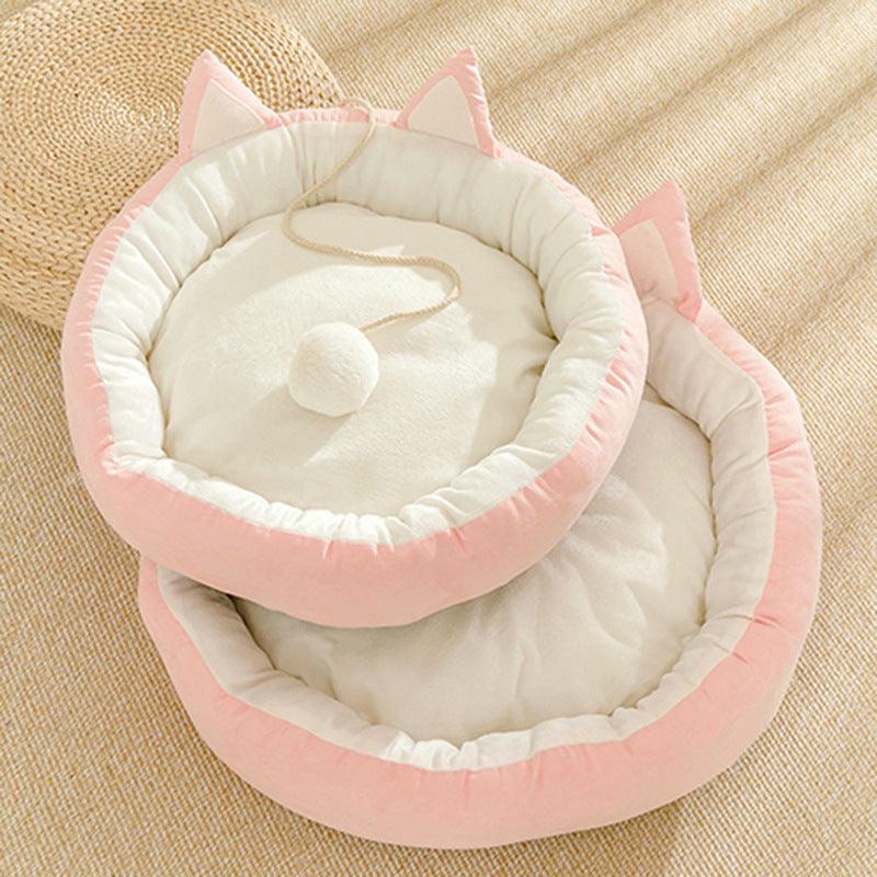 Universal Suede Cat Litter Cat Mat - Dog Hugs Cat