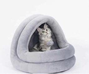 High Quality Cat House Beds Kittens Pet Cats Sofa Mats Cozy Bed Toy Dog For Small Kennel Home Cave Sleeping Nest Indoor Products - Dog Hugs Cat