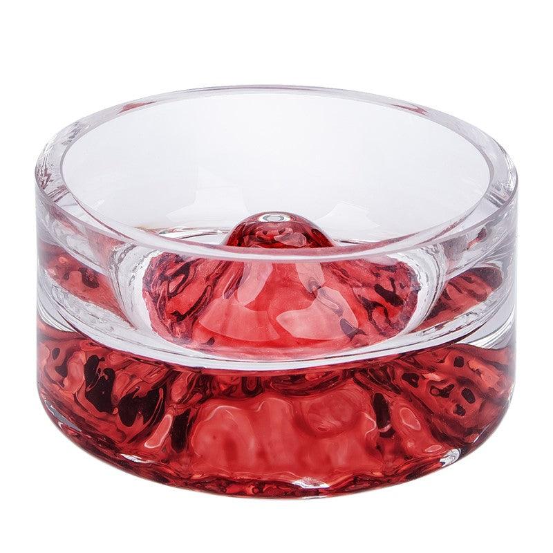 Hamster Golden Bear Glass Water Bowl Anti-Lifting - Dog Hugs Cat