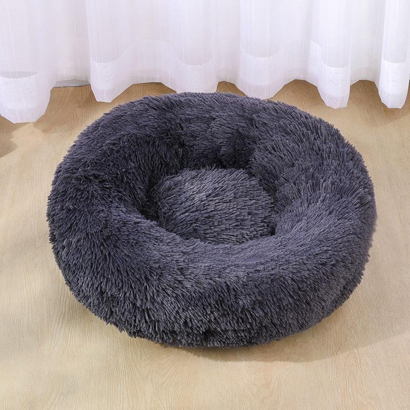 Dog Bed Super Soft Washable Long Plush Pet Kennel Deep Sleep Dog House Velvet Mats Sofa For Dog Basket Pet Cat Bed - Dog Hugs Cat