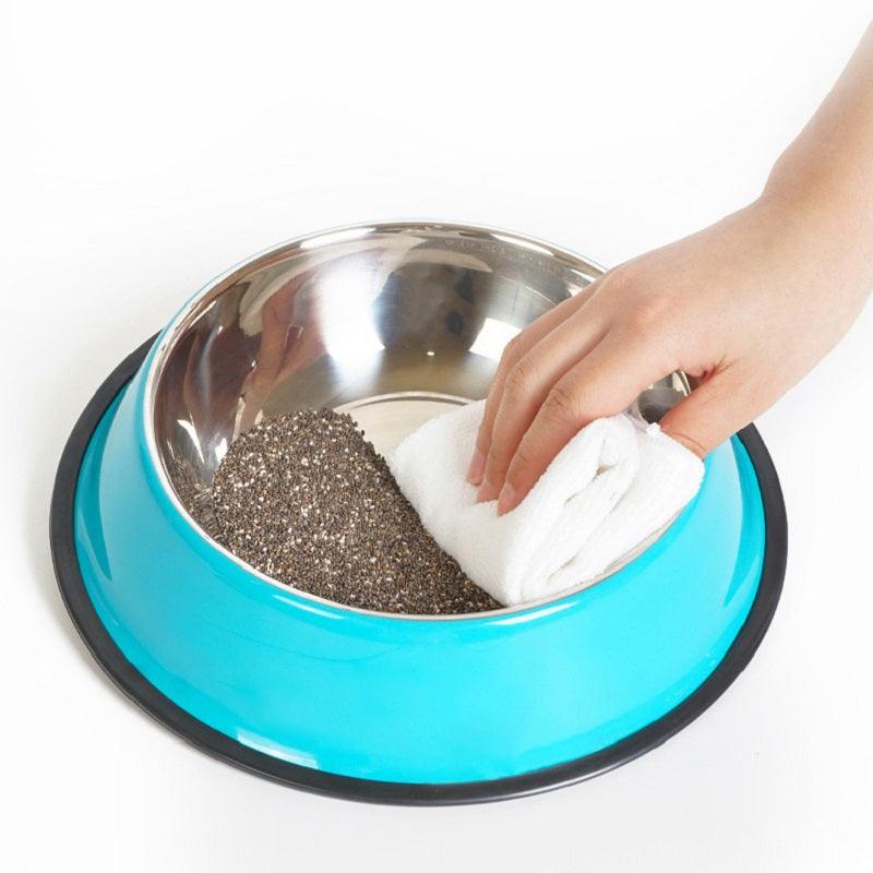 Pet Bowl Pet Feeding Basin - Dog Hugs Cat