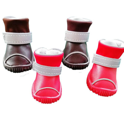 Small Dog Pet Dog Waterproof Rain Boots - Dog Hugs Cat