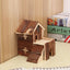 Hamster Solid Wood Luxury Villa Log House Pet Supplies Panda Chinchilla Toys Pastoral House - Dog Hugs Cat