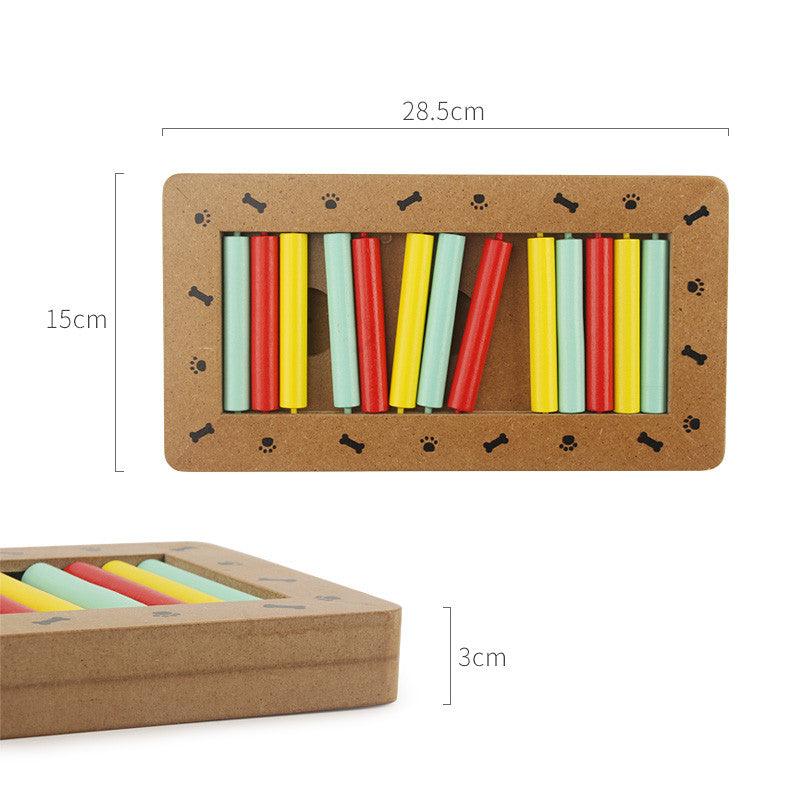 Pet Dog, Puzzle Toy New Wooden Play Feeding Multi-Functional Pet Toys - Dog Hugs Cat