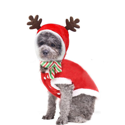 Christmas Poppy Dog Costume Santa Elk Winter Cute Christmas Tree Lovely Deer Sweater - Dog Hugs Cat