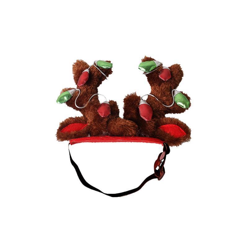 Pet Supplies Christmas Dog Hat Cat Ornaments - Dog Hugs Cat