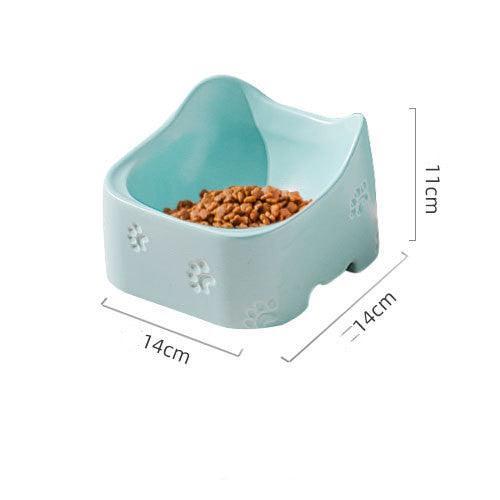 Ceramic Bowl For Pets - Dog Hugs Cat