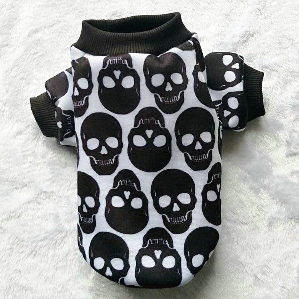 Pet Clothes Skull Halloween Supplies - Dog Hugs Cat