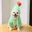 Fruit Dog Clothes Two-Legged Hooded Outfits Green Fleece Clothing Autumn Winter Hoodies - Dog Hugs Cat