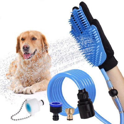 Pet Dog Shower Head Handheld Cat Bathing Shower Tool - Dog Hugs Cat