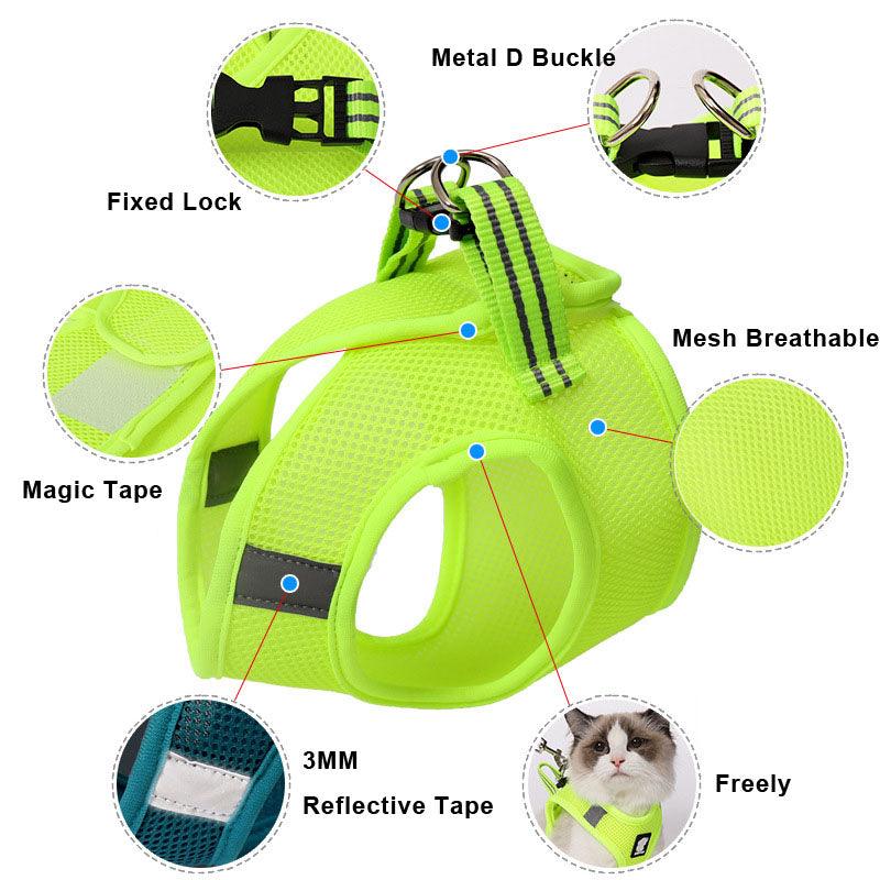 Anti-Strike Cat Traction Cat Harness - Dog Hugs Cat