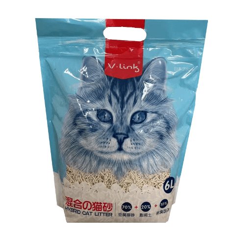 6L Activated Charcoal Tofu Litter with Natural Deodorizing Power - Dog Hugs Cat