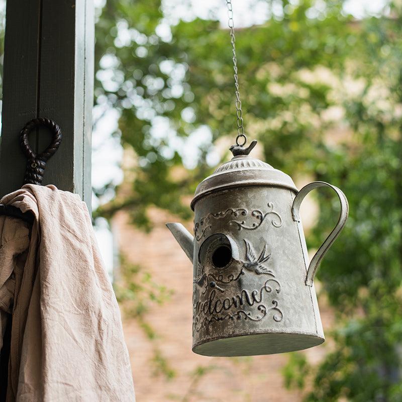 Bird Cage Birdhouse House Decoration - Dog Hugs Cat