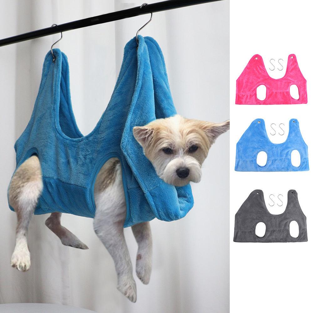 Pet Dog Cat Grooming Hammock Harness Dog Hammock Restraint Bag Helper Breathable Dogs Grooming Trimming Hammock Helper Cats - Dog Hugs Cat