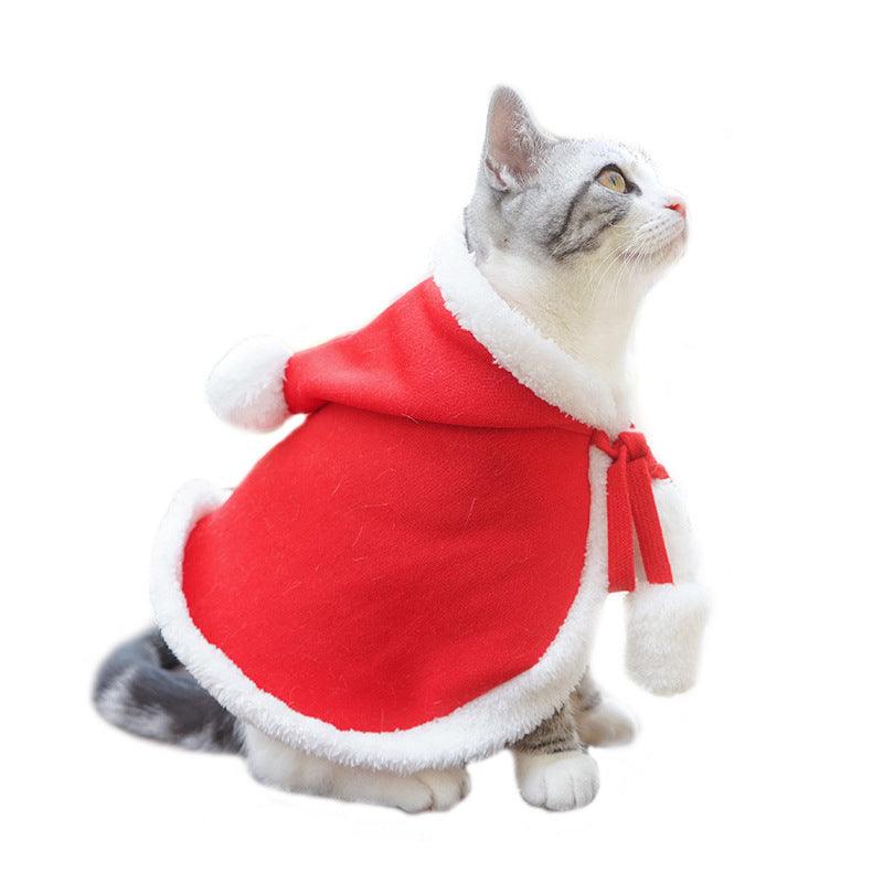 Cute Dog Cat Costume Christmas Cloak Halloween Disguise Cat - Dog Hugs Cat