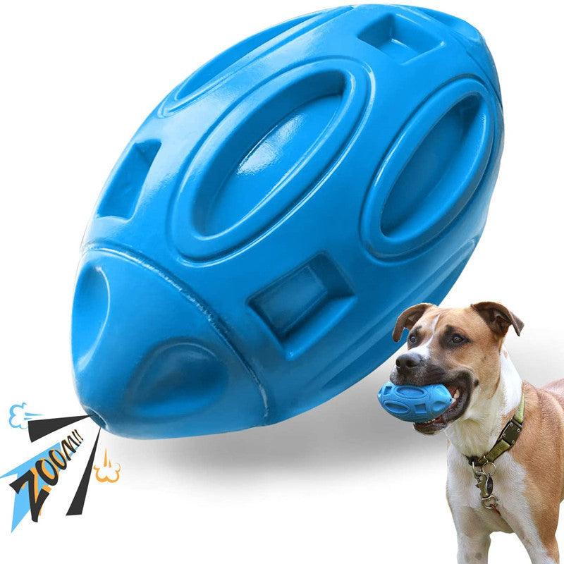 Pet Supplies Dog Toys Rubber Sounding Rugby Wear-Resistant Bite-Resistant Sounding Dog Ball - Dog Hugs Cat