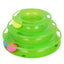 Pet Cat Crazy Ball Disk Interactive Toys Amusement Plate Trilaminar Funny Toy - Dog Hugs Cat